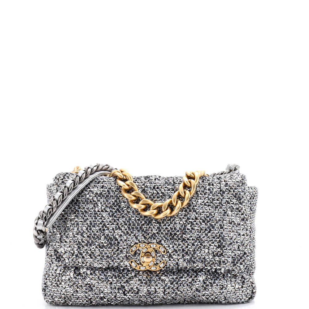 Chanel Medium 19 Flap Bag Quilted Sequins